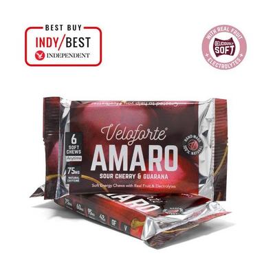 Veloforte Amaro Energy Chews - Single - Sour Cherry & Guarana