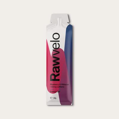 Rawvelo Blueberry and Hibiscus Energy Gel with 50mg Natural Caffeine