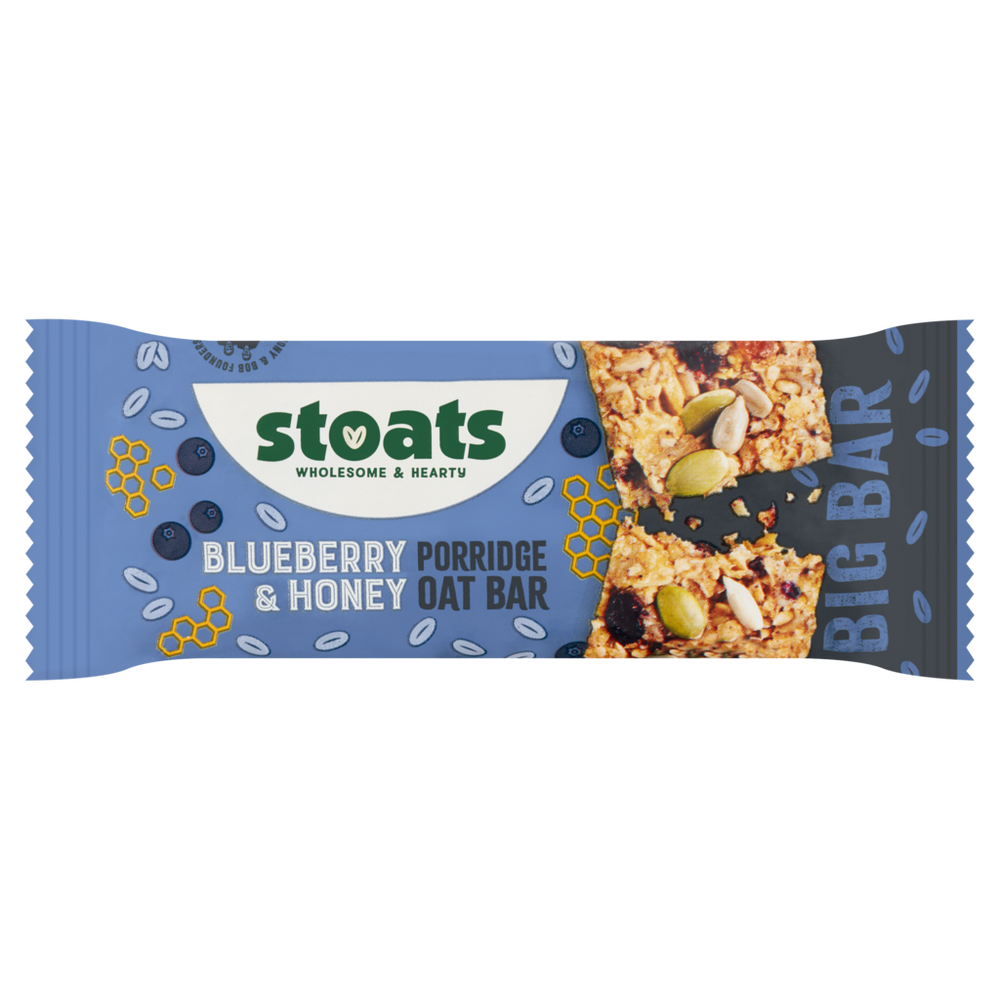 Stoats Blueberry and Honey - 85g Bar