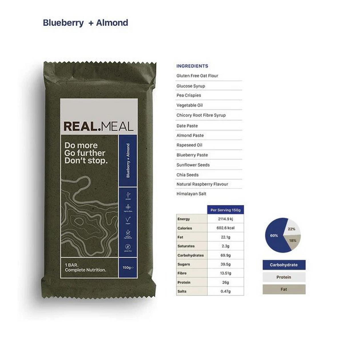 Real Meal Blueberry & Almond Meal Replacement Bar