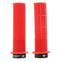  Deathgrip Soft Thin Flange MTB Grips - Red