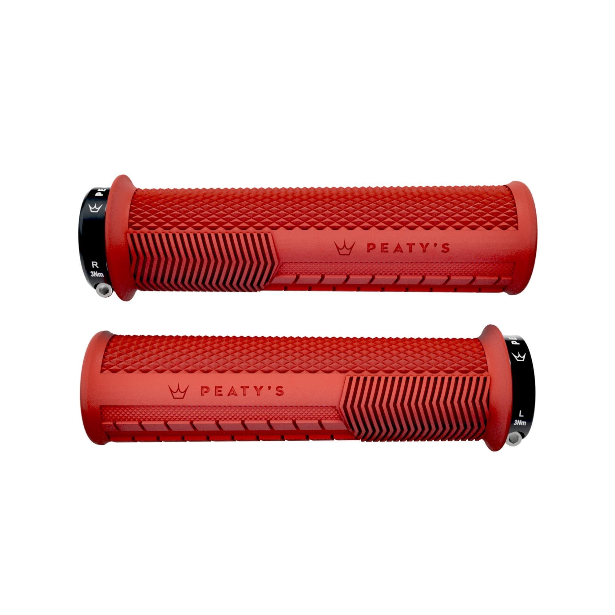 Peatys Unisex Red Peaty's Monarch Grips Knurl (Thick) Rubber/Plastic Small