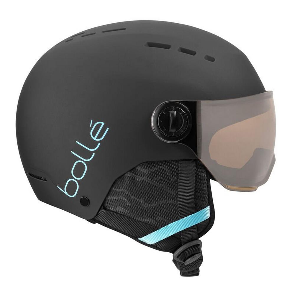 Bolle Kid's Quiz Visor Helmet - Black Blue Matte
