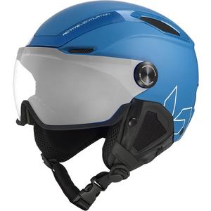  V-Line Visor Ski Helmet - Yale Blue Matte