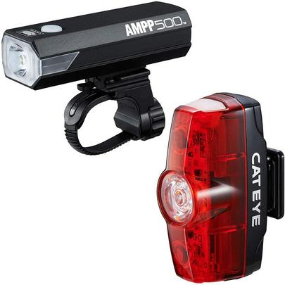 Cateye AMPP 500 / VIZ 150 Light Set - Front and Rear