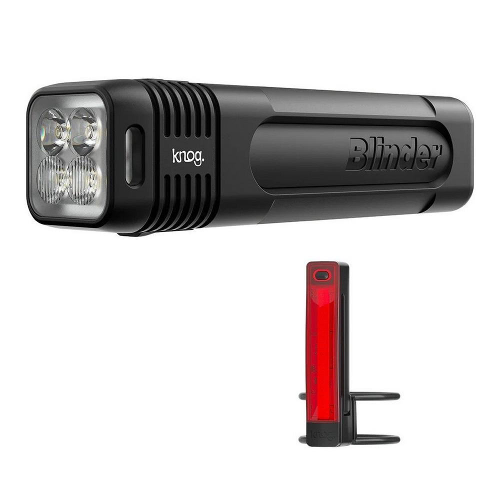 Knog Blinder 600 & Plus Rear Bike Light Set - Black