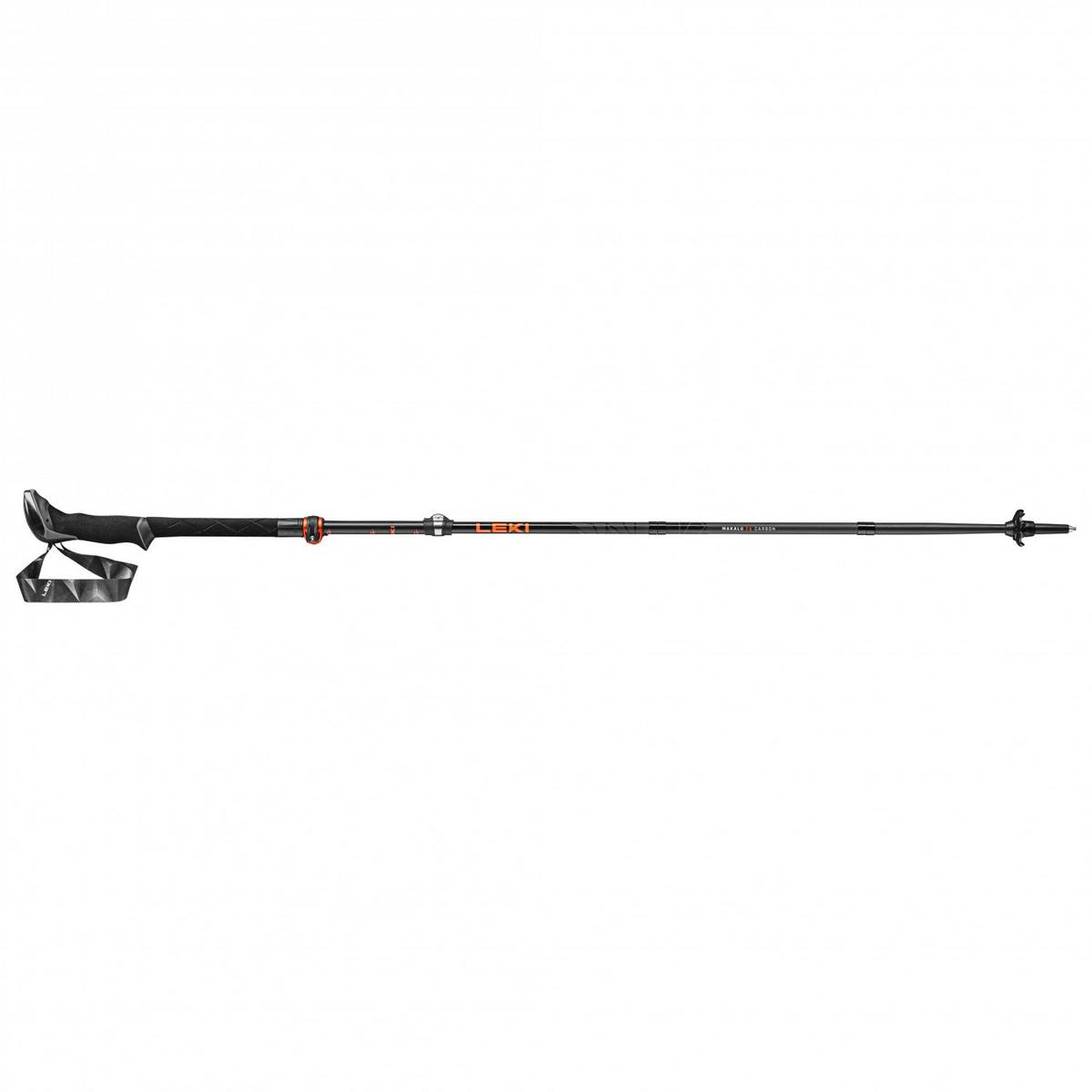Leki Makalu FX Carbon 110-130cm Walking Poles - Black/Orange