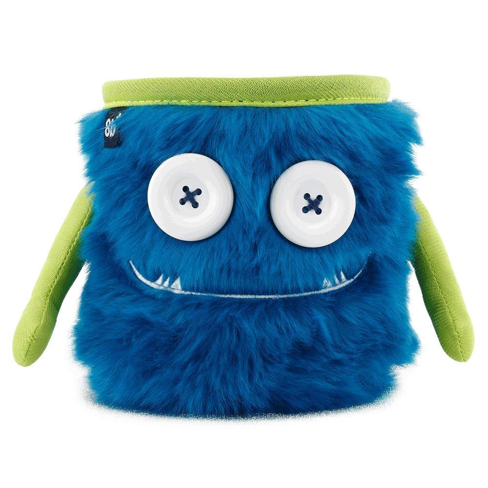 8Bplus Unisex Blue Max Chalk Bag - Monster - Drawstring Closure - Brush Holder - Lining - Adjustable Waist - Bouldering - Climbing Fleece Small