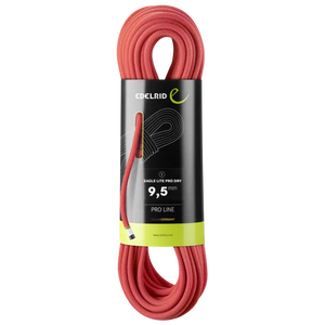 Eagle Lite Eco Dry 9.5MM, 50M Climbing Rope - Neon Coral