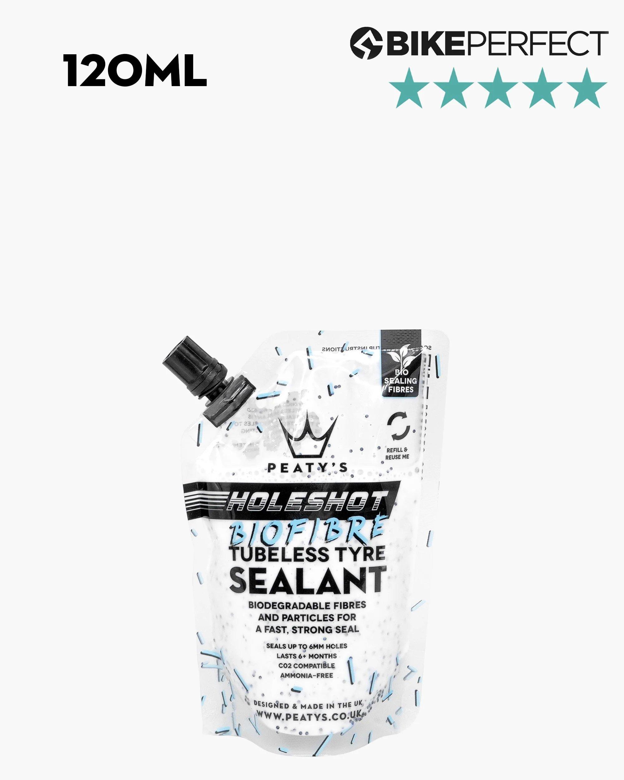 Peatys Unisex Black Holeshot Biofire Sealant - 120Ml Trail Pouch Latex Small