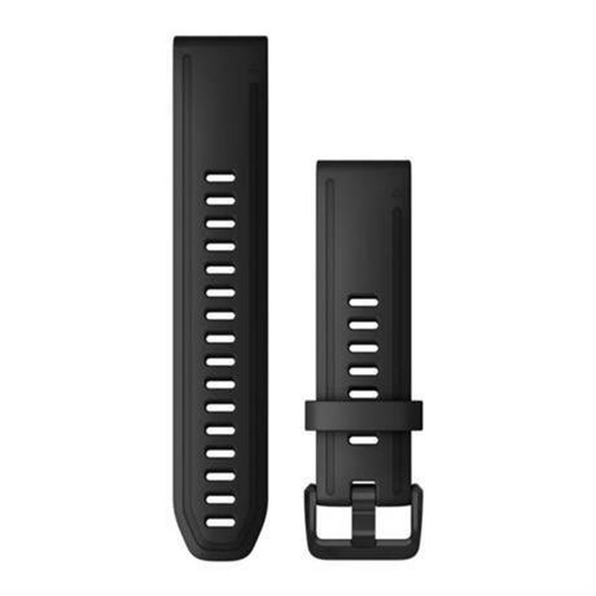 Garmin GPS Spare/Accessory: Quickfit Silicone Watch Strap 20mm Black Long