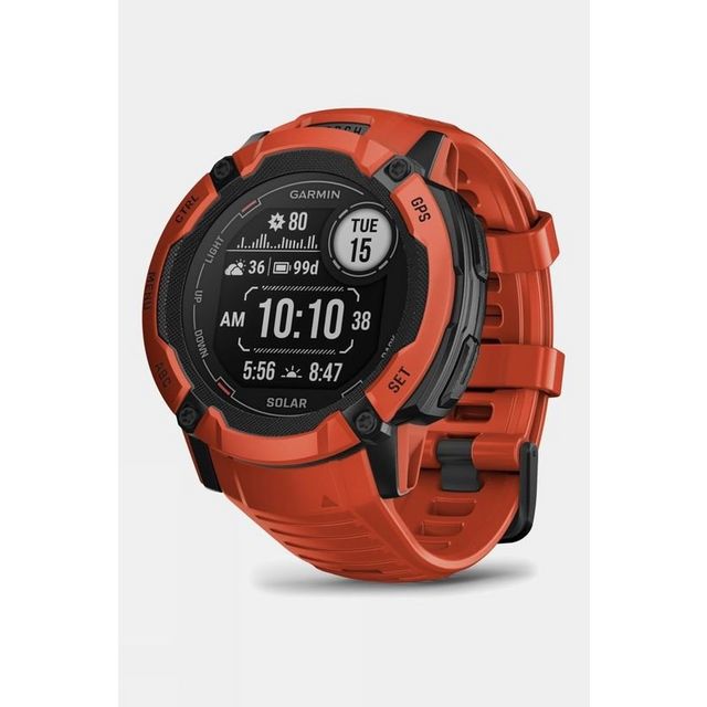 Garmin Instinct 2X Solar Watch Red Tiso