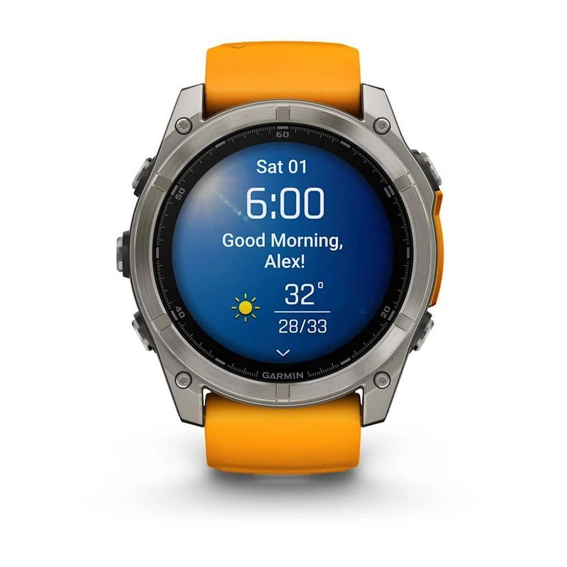 Garmin F nix 8 51mm AMOLED Edition Watch Orange Tiso