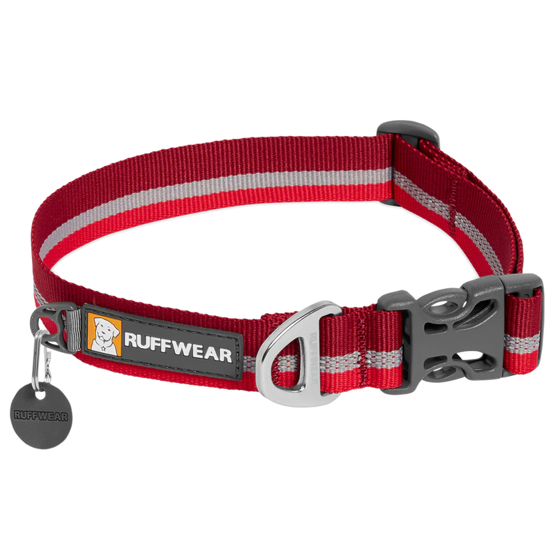 Crag Reflective Dog Collar - Cindercone Red