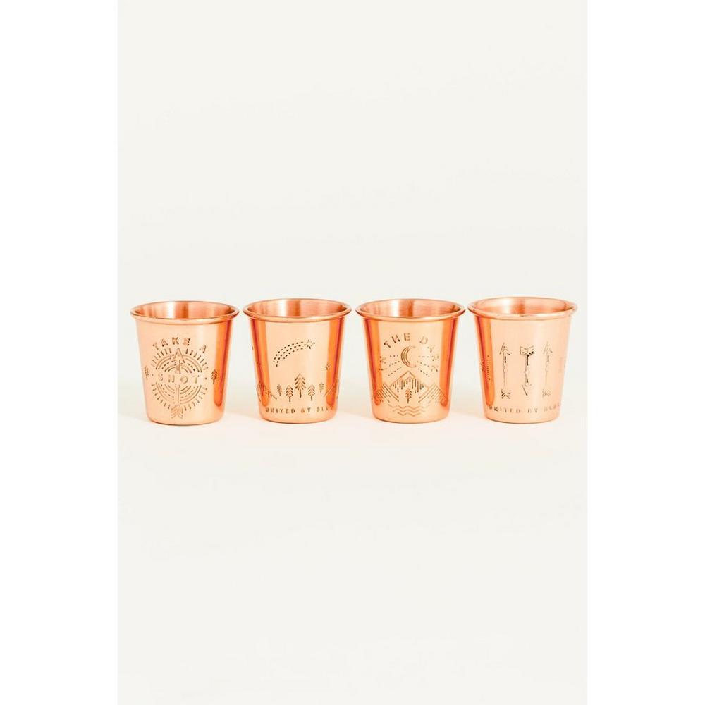 United By Blue Shot In The Dark Copper Shot Glass Set