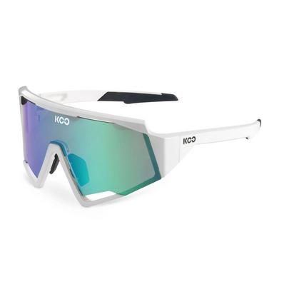 Koo Spectro Sunglasses - White / Green Mirror