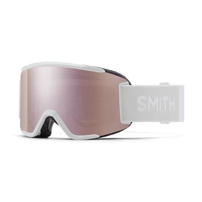 Smith Optics Squad Small Goggle - White Vapor + ChromaPop Everyday Rose Gold Mirror Lens