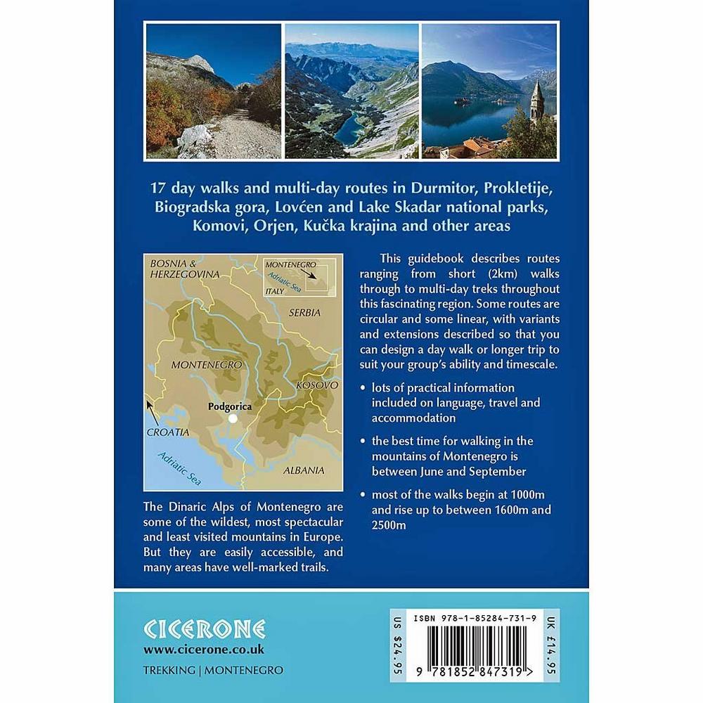 Cicerone Guide Book: The Mountains of Montenegro