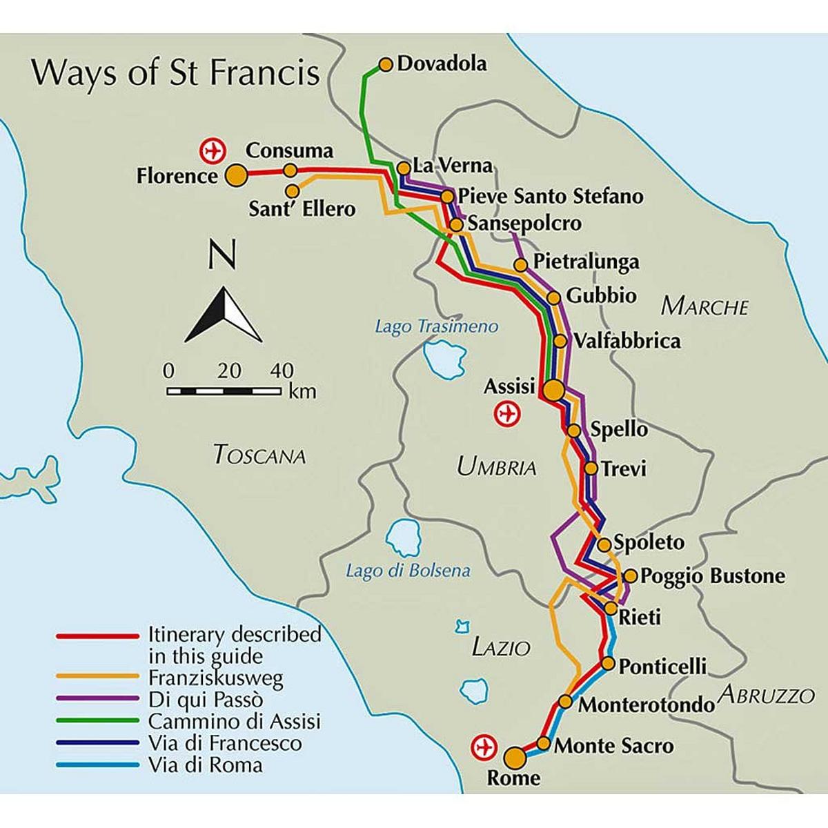 Cicerone Guide Book: The Way of St. Francis