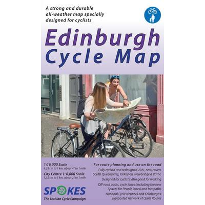 Spokes Maps Edinburgh Cycle Map - 11th Edition, 2021