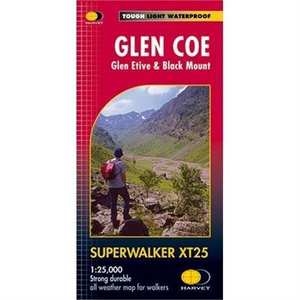 Harvey Map - Superwalker XT25: Glen Coe: Glen Etive & Black Mount