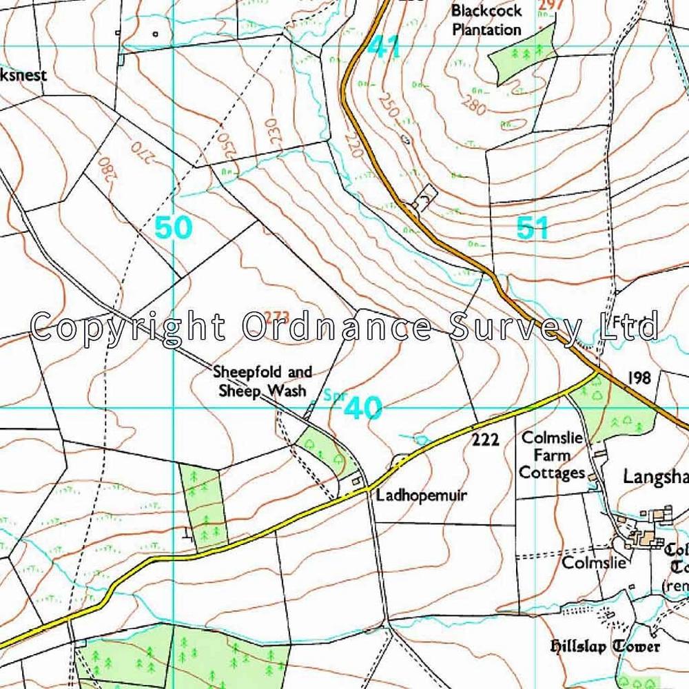 Ordnance Survey OS Explorer Map 338 Galashiels, Selkirk and Melrose