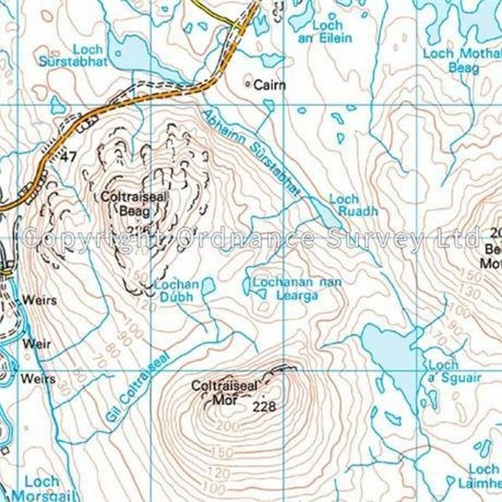 Ordnance Survey OS Landranger Map 13 West Lewis & North Harris