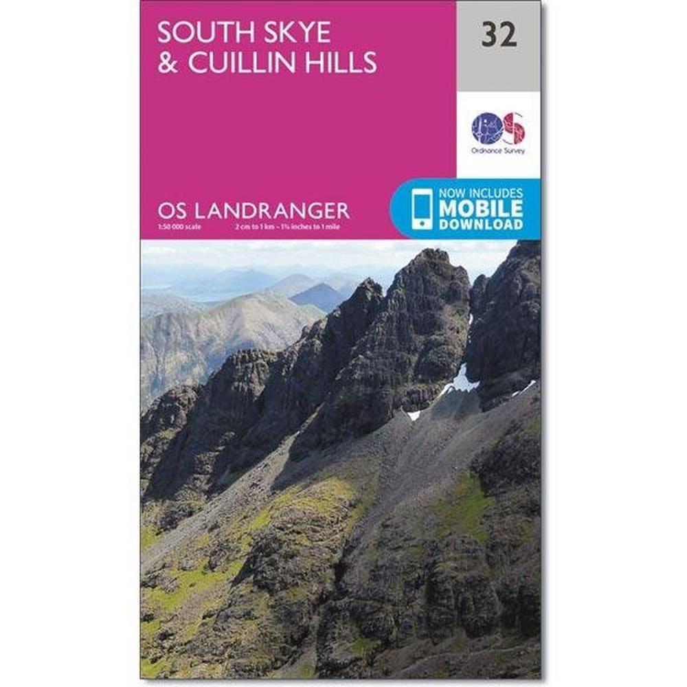 Ordnance Survey OS Landranger Map 32 South Skye & Cuillin Hills