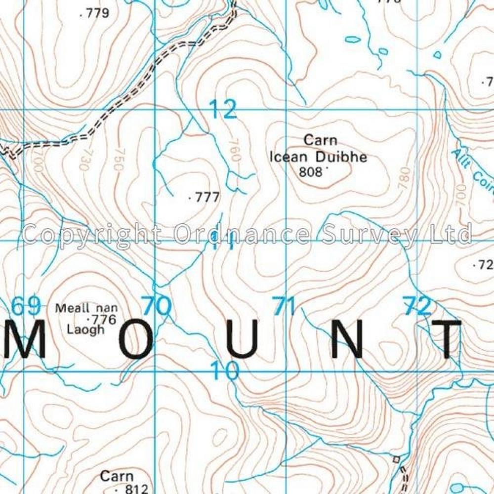 Ordnance Survey OS Landranger Map 35 Kingussie & Monadhliath Mountains