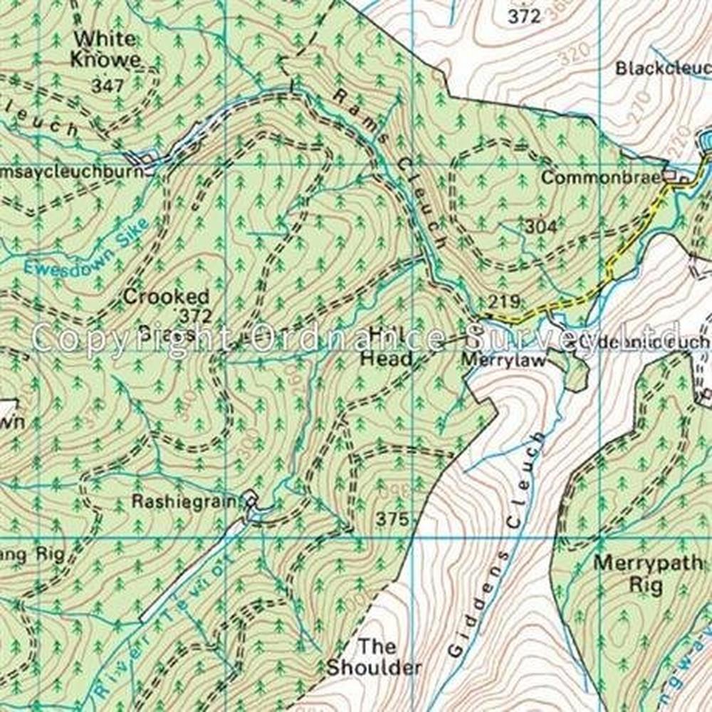 Ordnance Survey OS Landranger Map 79 Hawick & Eskdale, Langholm