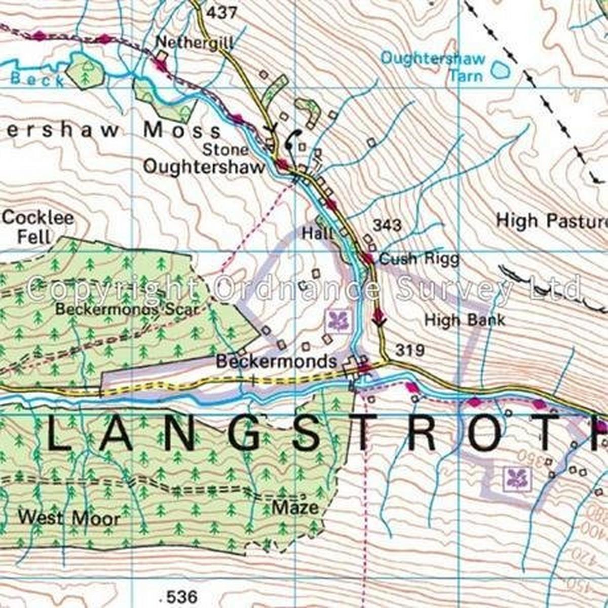 Ordnance Survey OS Landranger Map 98 Wensleydale & Upper Wharfedale