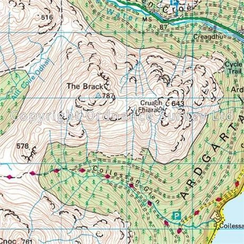 Ordnance Survey OS Landranger ACTIVE Map 56 Loch Lomond & Inveraray