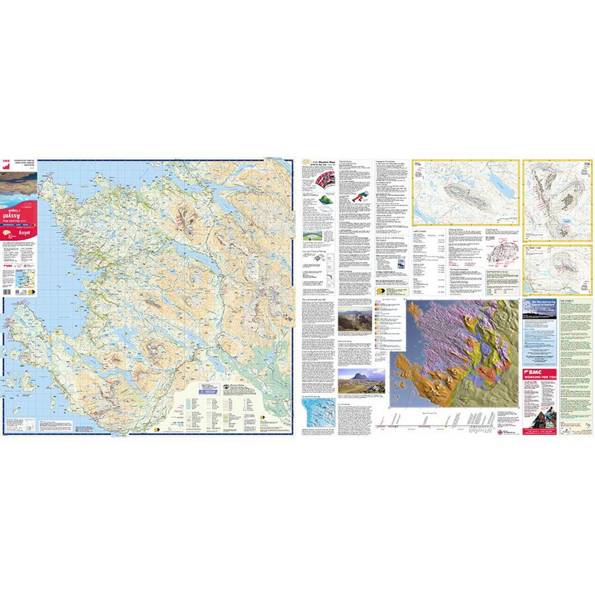 Haveys Assynt Coigach British Mountain Map