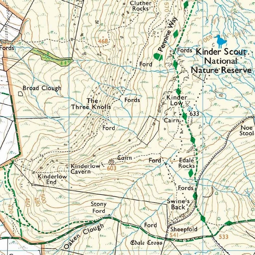 Peak District Os Map Explorer Active Map Ol1 The Pe