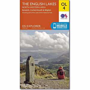 Explorer Active OL4 The English Lakes Map - NW Area