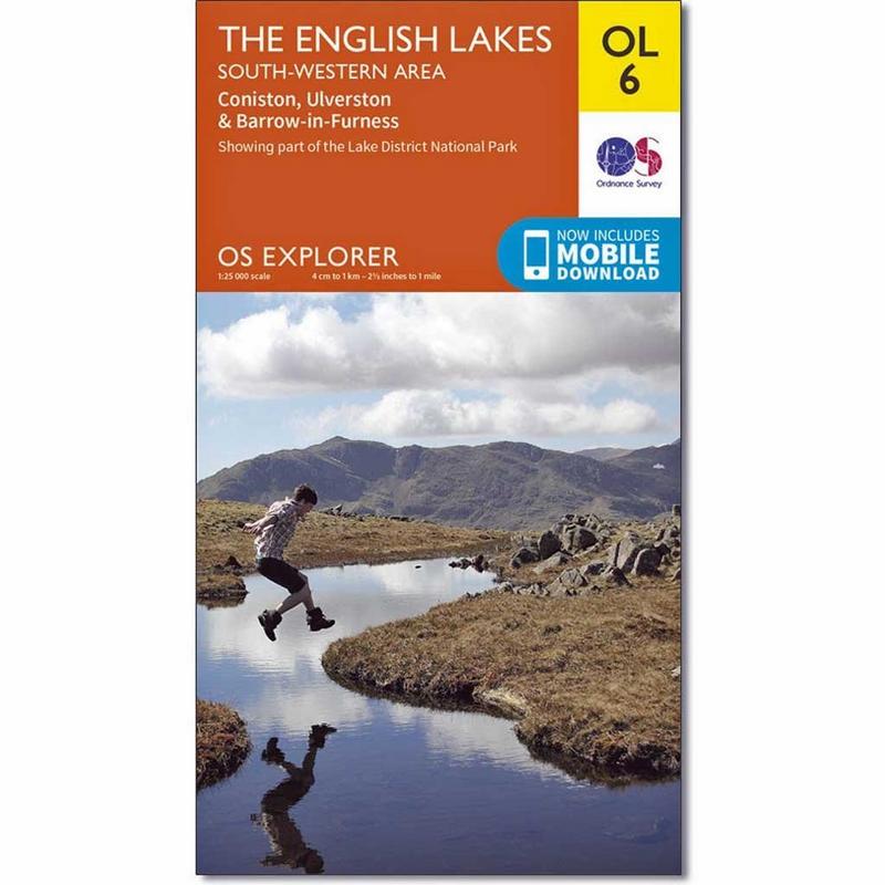 OS Explorer ACTIVE Map OL6 The English Lakes - South Western