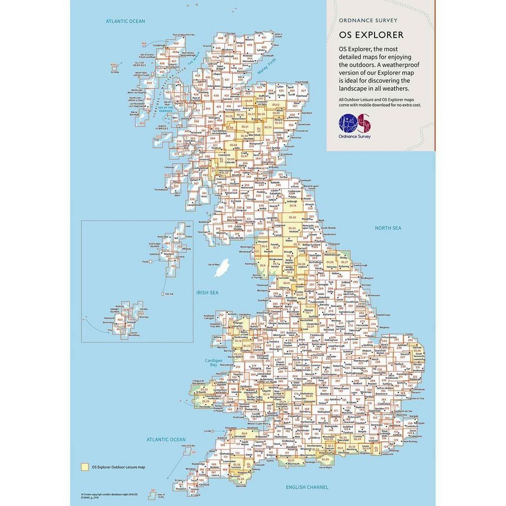 Ordnance Survey OS Explorer ACTIVE Map OL6 The English Lakes - South Western