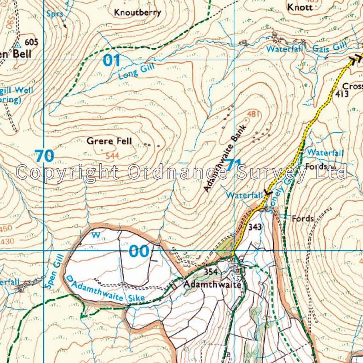 Ordnance Survey OS Explorer ACTIVE Map OL19 Howgill Fells & Upper Eden Valley