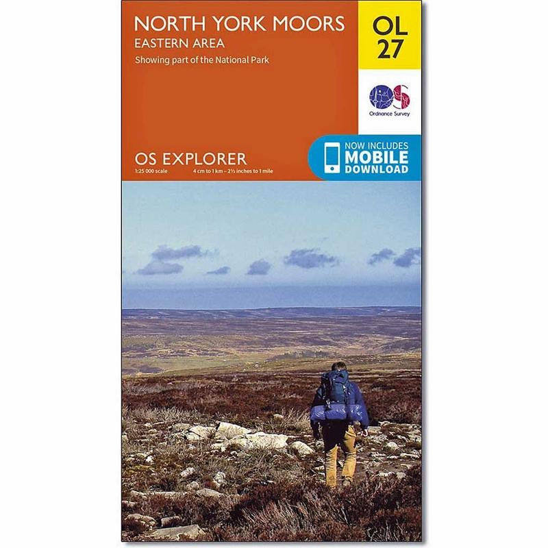 OS Explorer ACTIVE Map OL27 North York Moors - Eastern