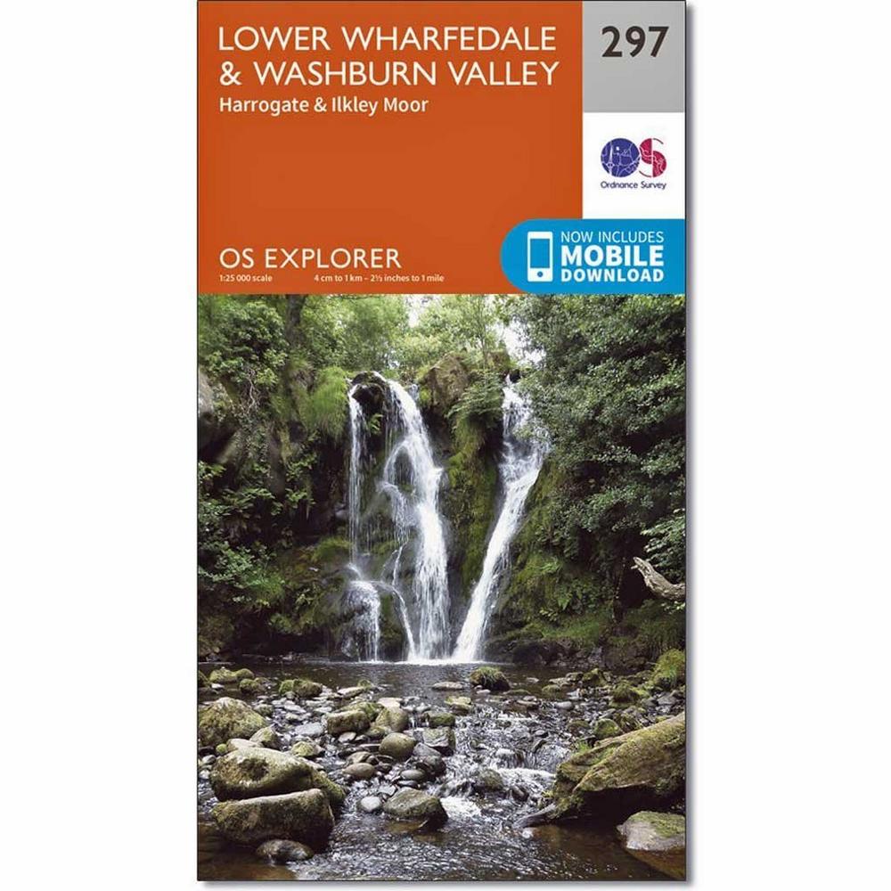 Ordnance Survey OS Explorer ACTIVE Map 297 Lower Wharfedale and Washburn Valley
