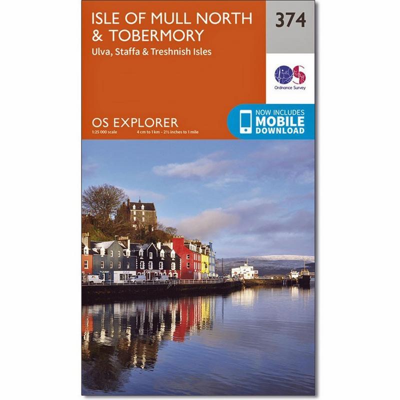 OS Explorer ACTIVE Map 374 Isle of Mull North and Tobermory