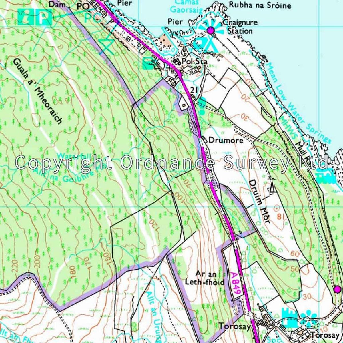 Ordnance Survey Explorer 375 Isle of Mull East Map With Digital Version 