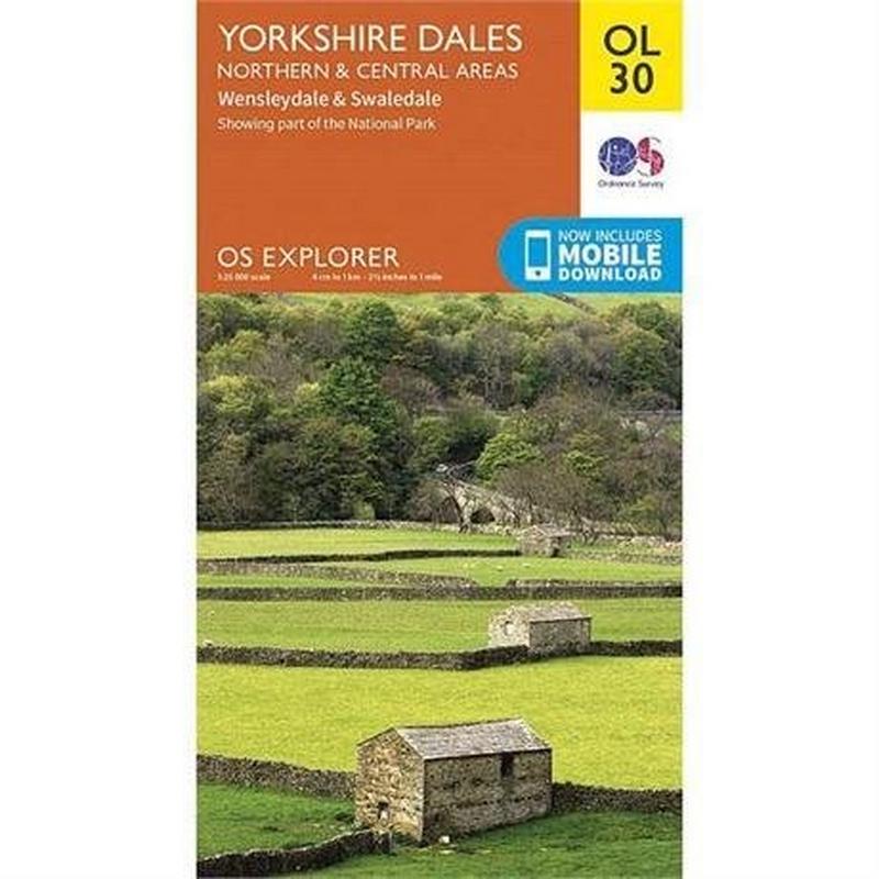 OS Explorer Map OL30 Yorkshire Dales - Northern & Central