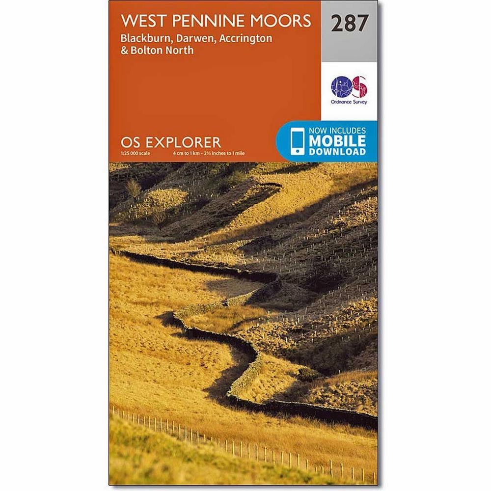 Ordnance Survey OS Explorer Map 287 West Pennine Moors