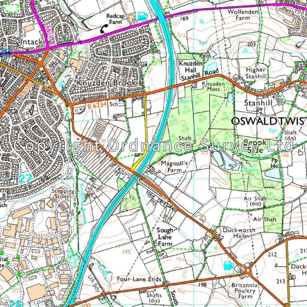 Ordnance Survey OS Explorer Map 287 West Pennine Moors