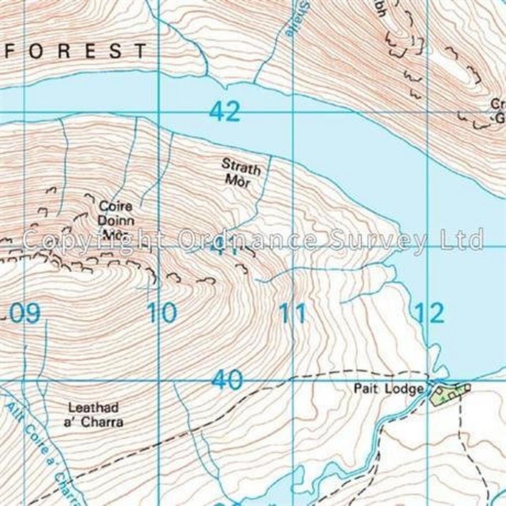 Ordnance Survey OS Landranger ACTIVE Map 25 Glen Carron & Glen Affric