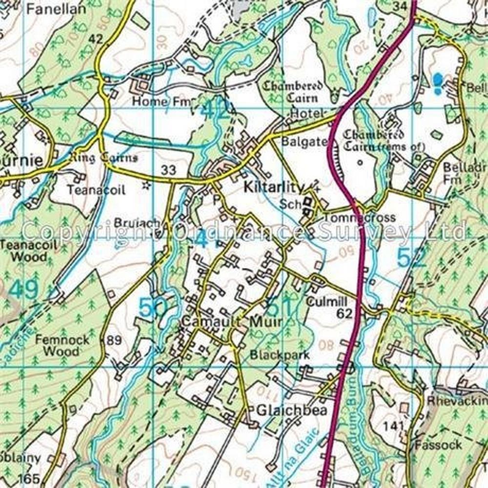 Ordnance Survey OS Landranger ACTIVE Map 26 Inverness & Loch Ness, Strathglass