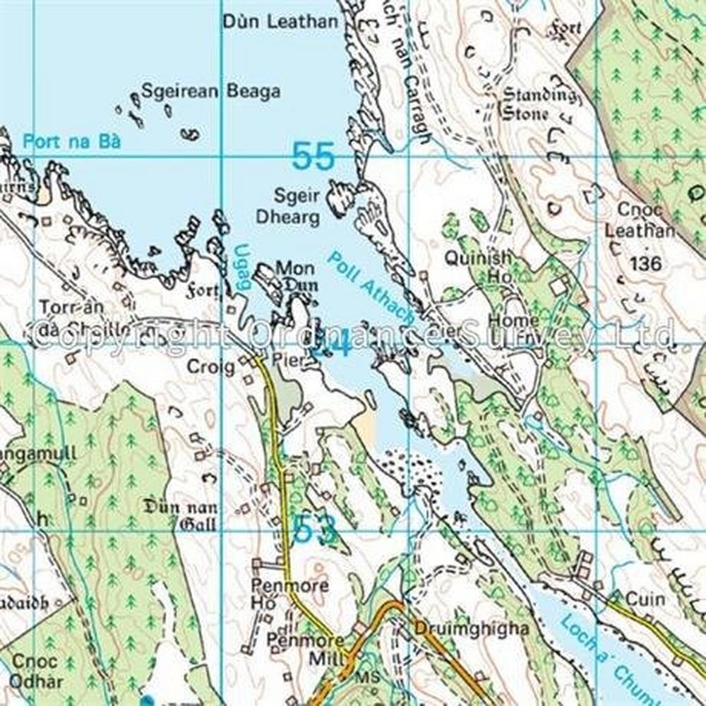 Ordnance Survey OS Landranger ACTIVE Map 47 Tobermory & North Mull