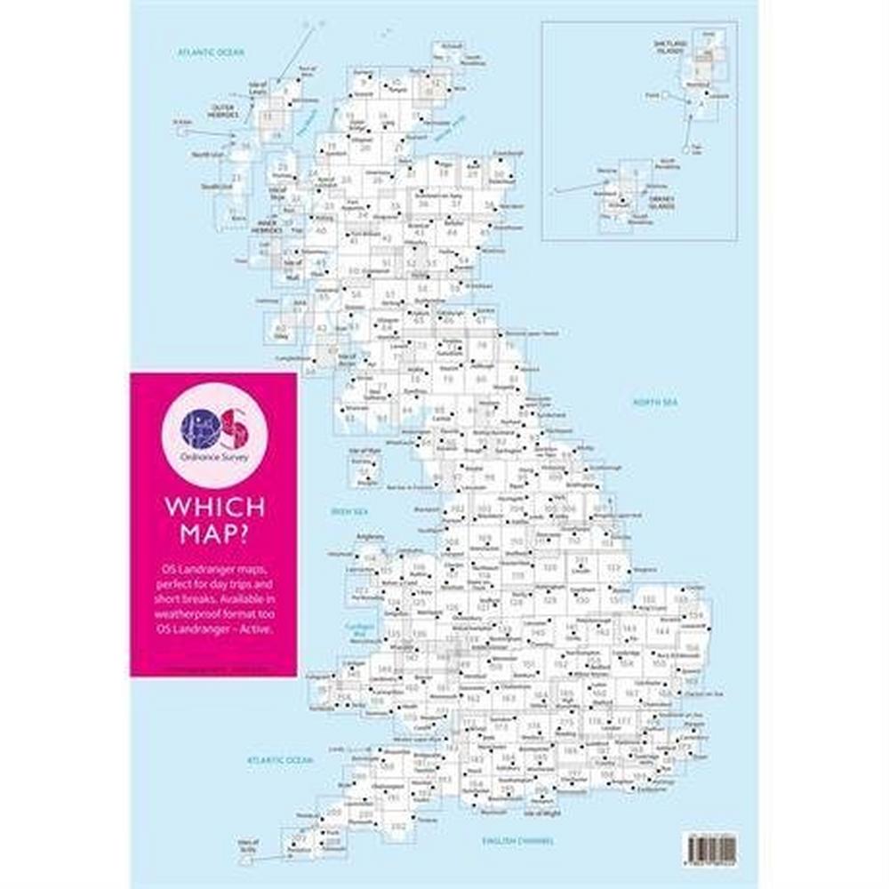 Ordnance Survey OS Landranger ACTIVE Map 50 Glen Orchy & Loch Etive