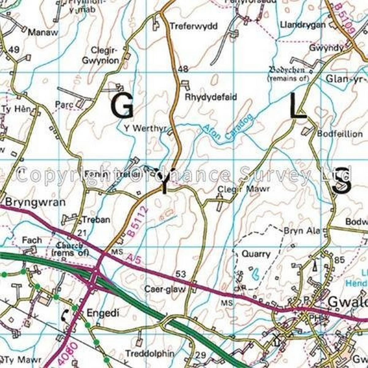 Ordnance Survey OS Landranger Map 114 Anglesey